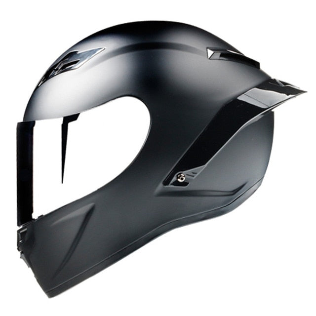 Black Matte Gloss Full Face Motorcycle Helmets XL Sport Outdoor