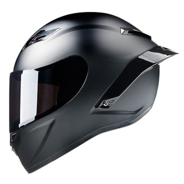 Black Matte Gloss Full Face Motorcycle Helmets XL Sport Outdoor