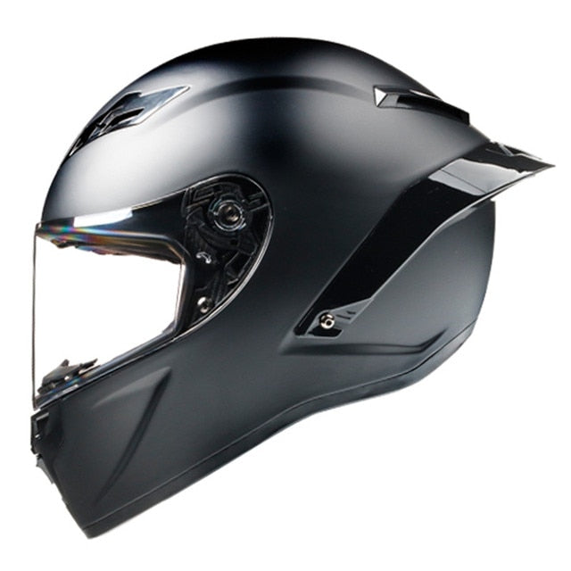 Black Matte Gloss Full Face Motorcycle Helmets XL Sport Outdoor