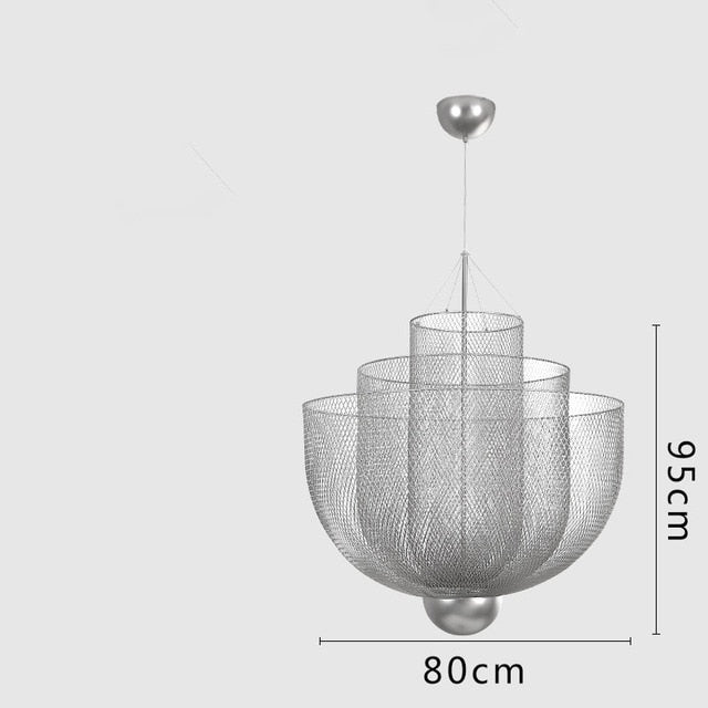 Modern Gold Silver Lighting Ceiling Chandelier Home Decor Hanging Pendant Decoration