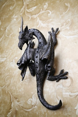White Black Dragon Spirit Wall hanging Sculptures and Statues