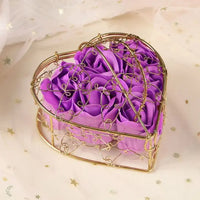 Thumbnail for White Red Rose Soap Flower Heart Decoration Valentine's Day Gift Wedding Artificial Flora