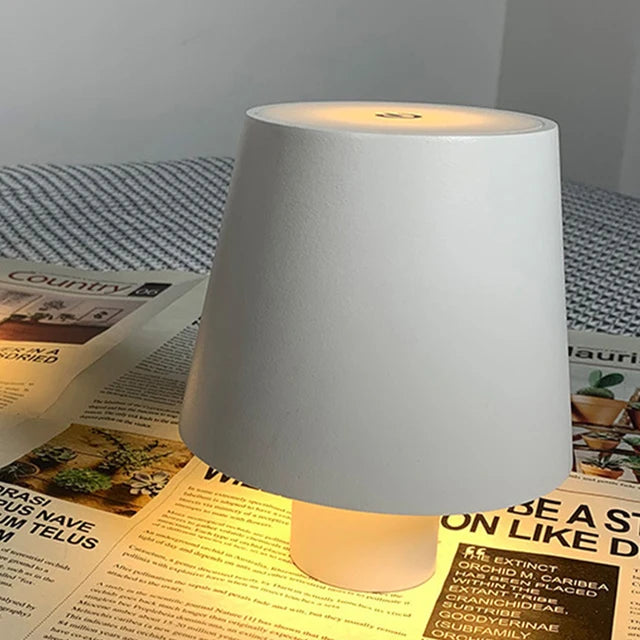 Small Lighting LED Black White Lamp Portable Charging Decorative