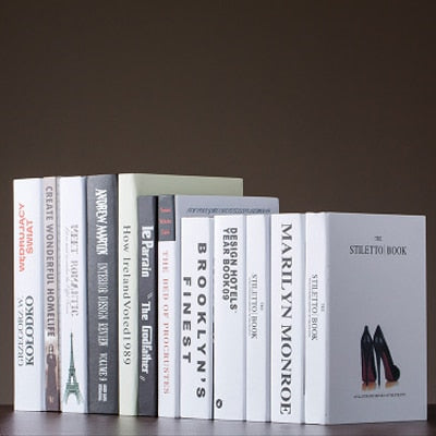Nordic Modern Fake Book Display Sculptures and Statues Home Decorations