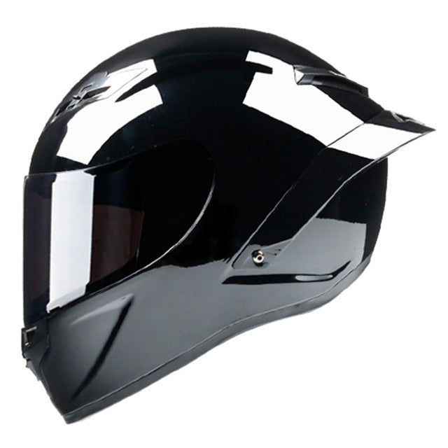 Black Matte Gloss Full Face Motorcycle Helmets XL Sport Outdoor