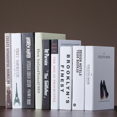 Nordic Modern Fake Book Display Sculptures and Statues Home Decorations