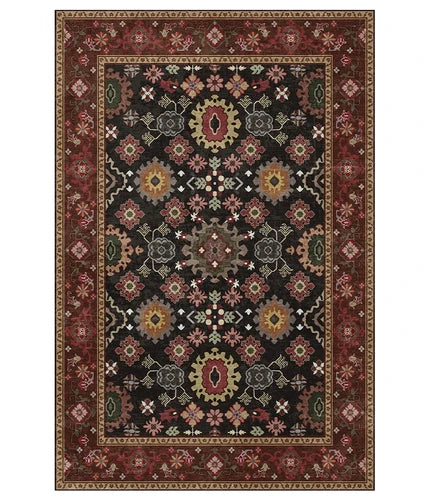 Luxury Persian Flower Rug Carpet Cozy Soft Home Decoration