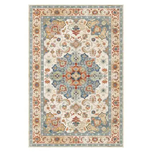 Luxury Persian Flower Rug Carpet Cozy Soft Home Decoration