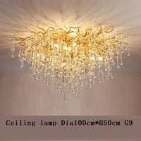 Thumbnail for Luxury Gold Crystal Lighting Chandeliers Branches Crystal for Living Room Home Decor