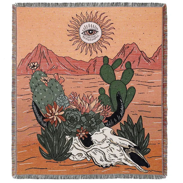 Bee Floral Nordic Blankets Throws Home Decor Sofa Towel