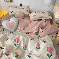 Thumbnail for Garden Flower Fashion for Kids Student Soft Polyester Fabric Bedding Set