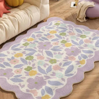 Thumbnail for Cute Colorful Flower Thickened Decorative Rug Carpet Large Area Living Room