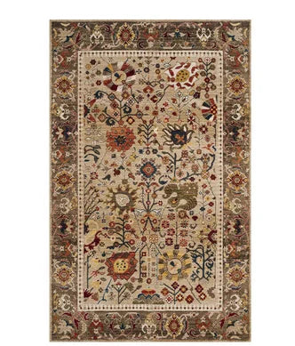 Luxury Persian Flower Rug Carpet Cozy Soft Home Decoration