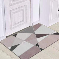 Thumbnail for Grey White Modern Tiles Carpet Living Room Bedroom Rug Doormat