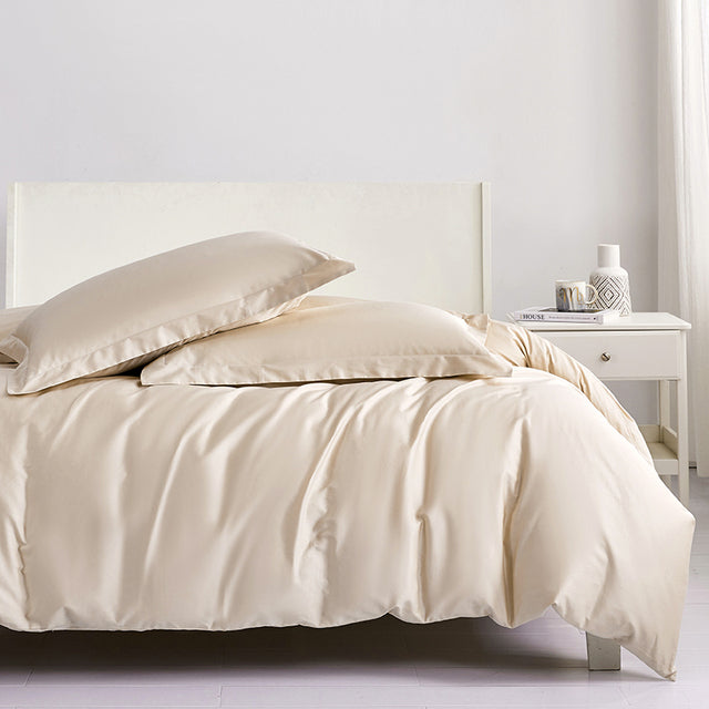 White Pink Luxury Soft Silky Hotel Grade European Duvet Cover Set, 800TC Egyptian Cotton Bedding Set
