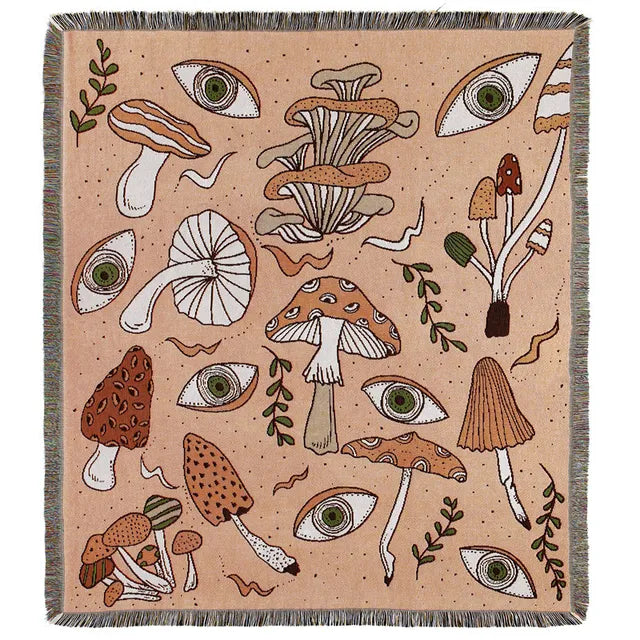 Bee Floral Nordic Blankets Throws Home Decor Sofa Towel