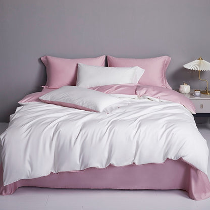 Premium Burgundy Turquoise Pink Hotel Grade Duvet Cover Set, 600TC Egyptian Cotton Bedding Set