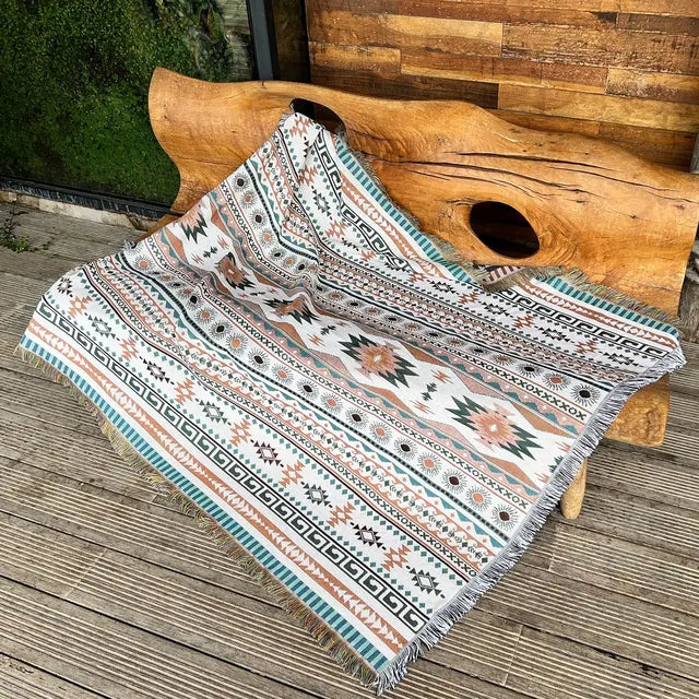 Bee Floral Nordic Blankets Throws Home Decor Sofa Towel