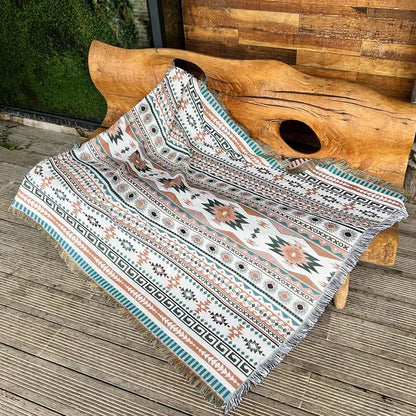 Bee Floral Nordic Blankets Throws Home Decor Sofa Towel