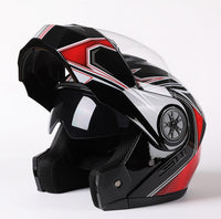 Thumbnail for Red Black Full Face Flip Up Motorcycle Helmets Motorbike Motocross Sport