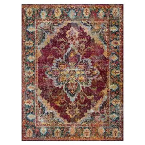 Luxury Persian Flower Rug Carpet Cozy Soft Home Decoration