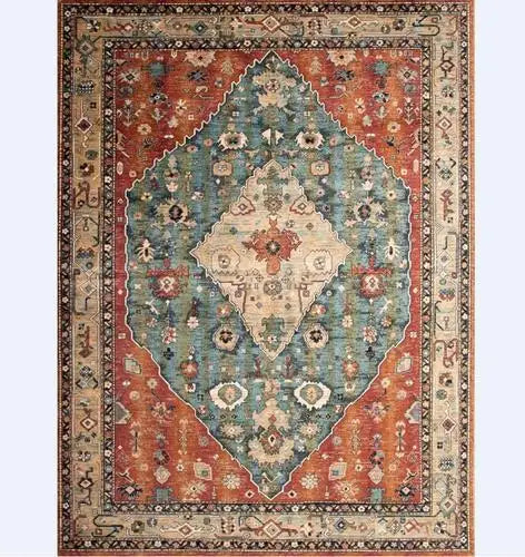 Luxury Persian Flower Rug Carpet Cozy Soft Home Decoration