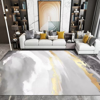 Luxury Nordic Art Paint Carpets For Living Room Rugs Decoration Washable