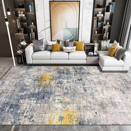 Luxury Nordic Art Paint Carpets For Living Room Rugs Decoration Washable