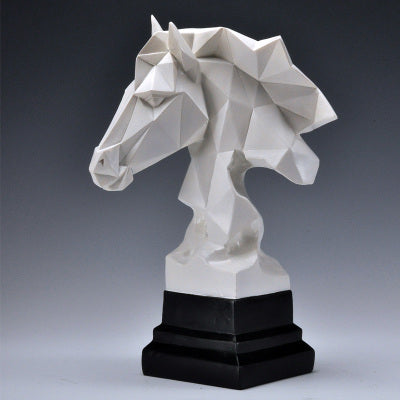 Geometry Horse Head Craft Sculptures and Statues