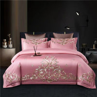 Thumbnail for Emeralds Gold Europe Baroque Premium Embroidery 100%Cotton Duvet Cover Bedding Set