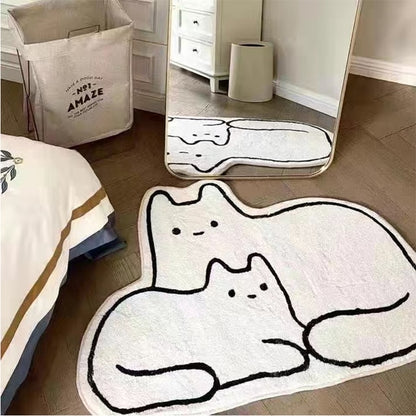 Cat Sleep Rugs Decoration Bedroom Carpet for Child