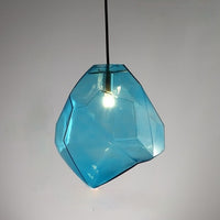 Thumbnail for Modern Yellow Blue Stone Glass Pendant Lighting Hanging Lamp