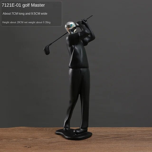 Baseball Football Sports Resin Abstract Figure Sculptures and Statues Decoration Home Decoration