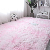 Thumbnail for Pink Grey Classic Carpet Shaggy Rugs for Children Soft Mat Living Room