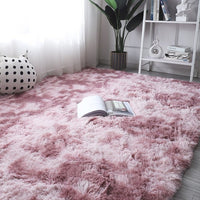 Thumbnail for Pink Grey Classic Carpet Shaggy Rugs for Children Soft Mat Living Room