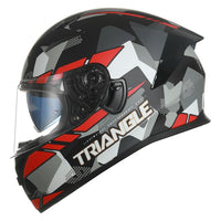 Thumbnail for Black White Star Full Face Motorcycle Helmets Clear Visor DOT Approved Moto Sport Out Door