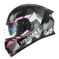 Thumbnail for Black White Star Full Face Motorcycle Helmets Clear Visor DOT Approved Moto Sport Out Door