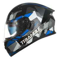 Thumbnail for Black White Star Full Face Motorcycle Helmets Clear Visor DOT Approved Moto Sport Out Door