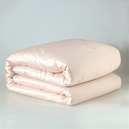 Luxury White Pink 100% Silk Duvet Quilt Handmade High Grade Comforter