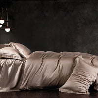 Thumbnail for Premium Pink Purple European 100% Silk High Grade Duvet Cover Bedding Set