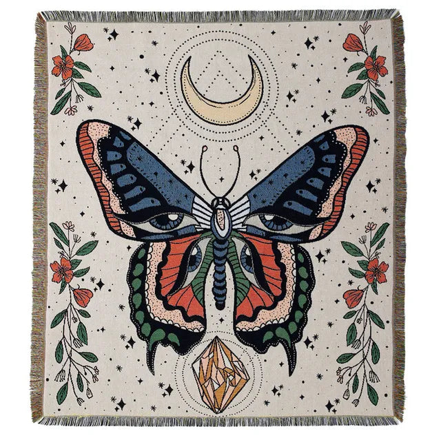 Bee Floral Nordic Blankets Throws Home Decor Sofa Towel