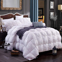 Thumbnail for Luxury Jacquard 100% white duck/goose down winter quilt comforter European Blanket Full Queen Twin King Bedroom