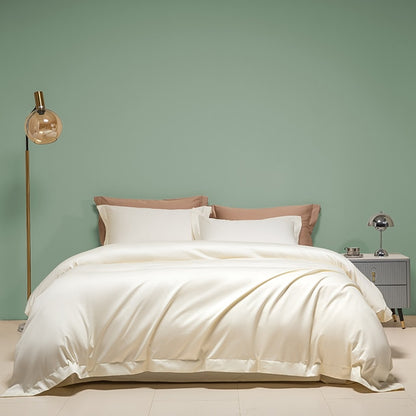 Luxury Europe Beige Color Egyptian Cotton 100TC Hotel Grade Duvet Cover Bedding Set