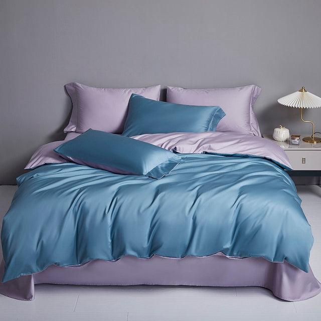 Premium Burgundy Turquoise Pink Hotel Grade Duvet Cover Set, 600TC Egyptian Cotton Bedding Set