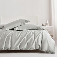 Thumbnail for White Pink Luxury Soft Silky Hotel Grade European Duvet Cover Set, 800TC Egyptian Cotton Bedding Set