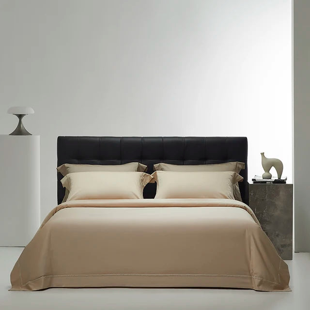 Luxury Creamy Grey Hotel Grade 1000TC Pima Cotton Soft Smooth Duvet Cover Bedding Set
