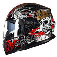 Thumbnail for Graffiti Art Skull Full Face Motorcycle Helmets Moto Sport Out Door