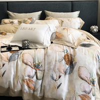 Thumbnail for Baroque Zebra Europe Printed Soft Silky Duvet Cover, Bamboo Fiber Fabric Tencel Bedding Set