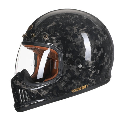 Art Black Motorcycle Helmets Carbon Fiber Moto Dot Approved Sport Out Door