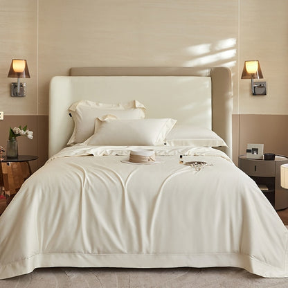 Black Grey Egyptian Cotton 1400TC Premium Silky Duvet Cover Bedding Set